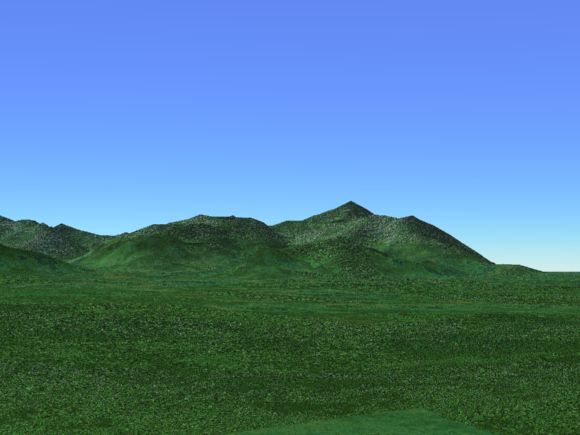 篠山地方の３D風景