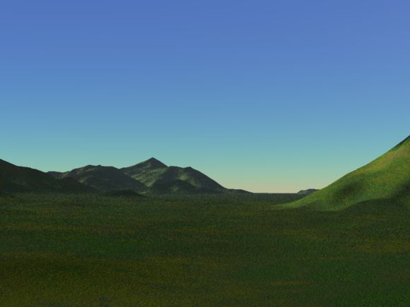 篠山地方の３D風景