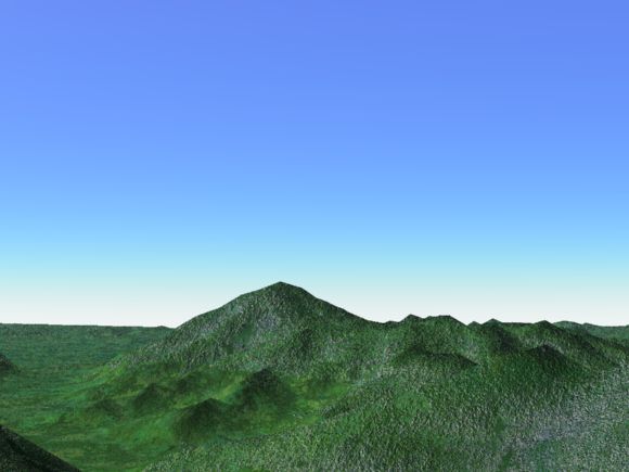 篠山地方の３D風景