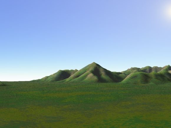 篠山地方の３D風景