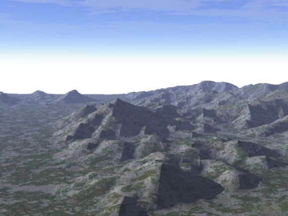 篠山地方の３D風景