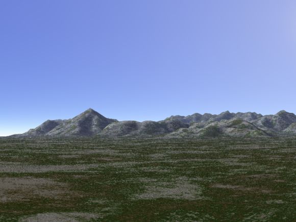 篠山地方の３D風景