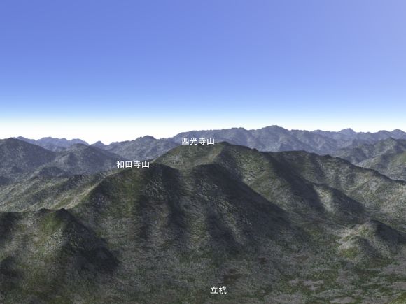 篠山地方の３D風景