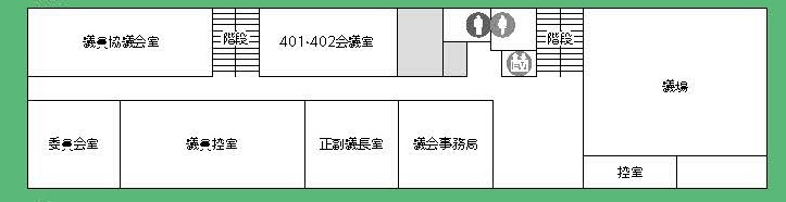 2019年度各課配置図（本庁舎4階）